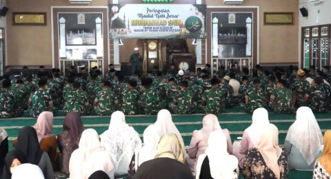 Danrem Garuda Putih Ajak Keluarga Besar Korem 042 Teladani Sifat Nabi Muhammad SAW